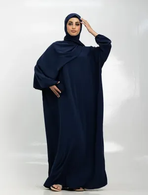 Instant Hijab Abaya - Navy