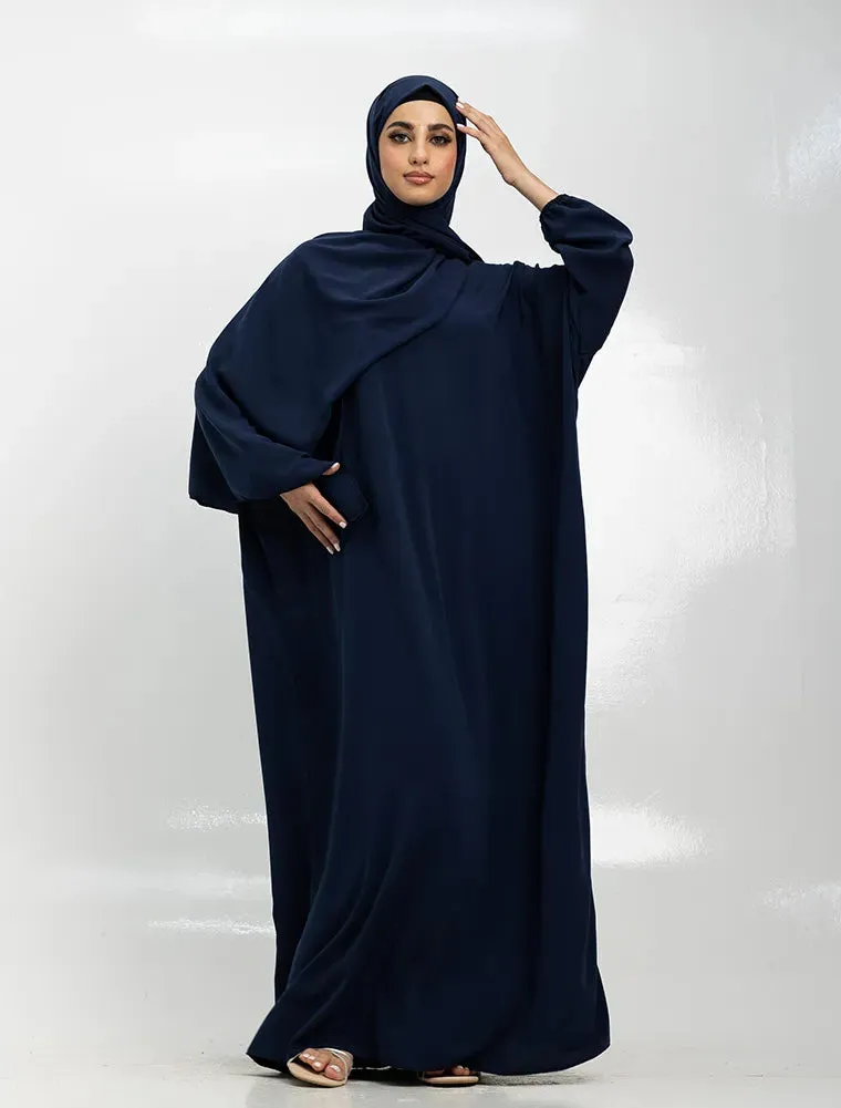 Instant Hijab Abaya - Navy