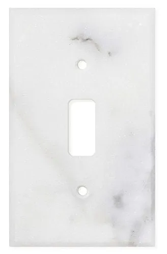 Italian Calacatta Gold Marble Switch Plate Cover, Polished (SINGLE TOGGLE)