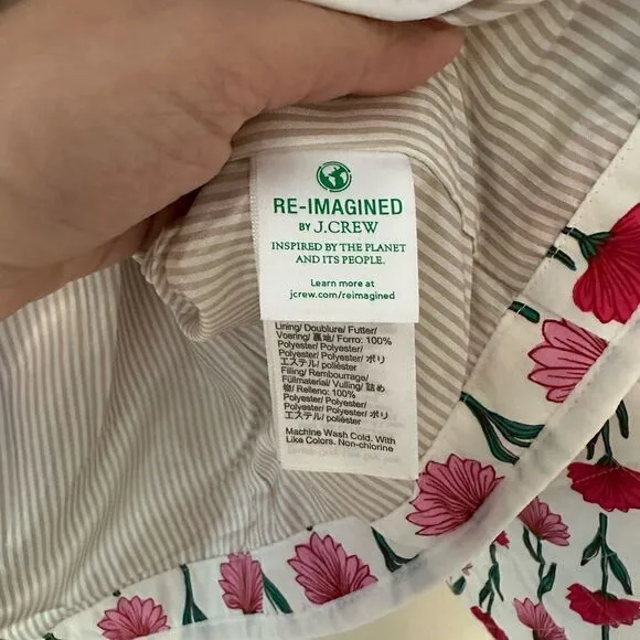 J. Crew Quilted Floral Print Jacket, Size 14