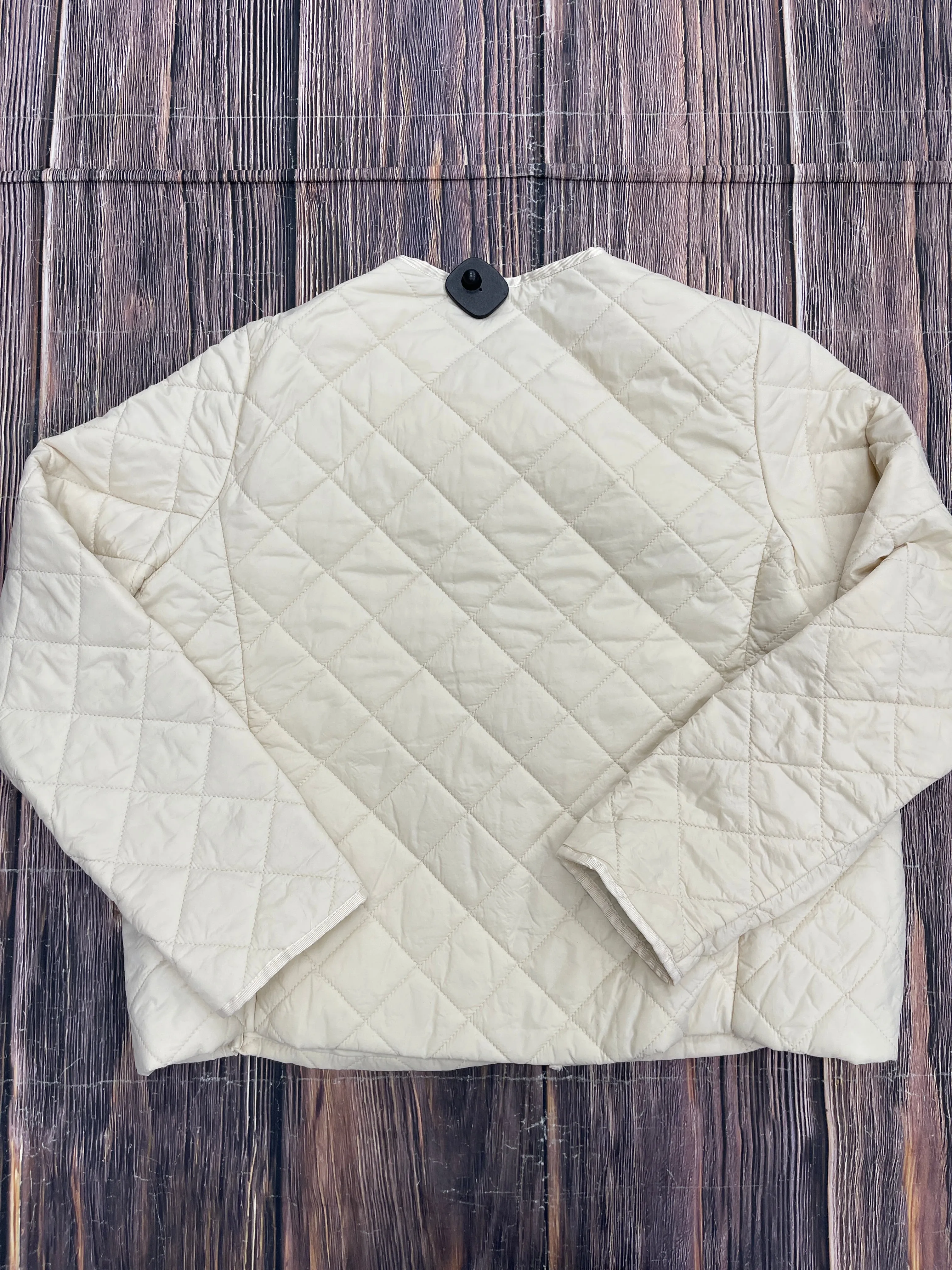 Jacket Puffer & Quilted By Clothes Mentor In White, Size: L