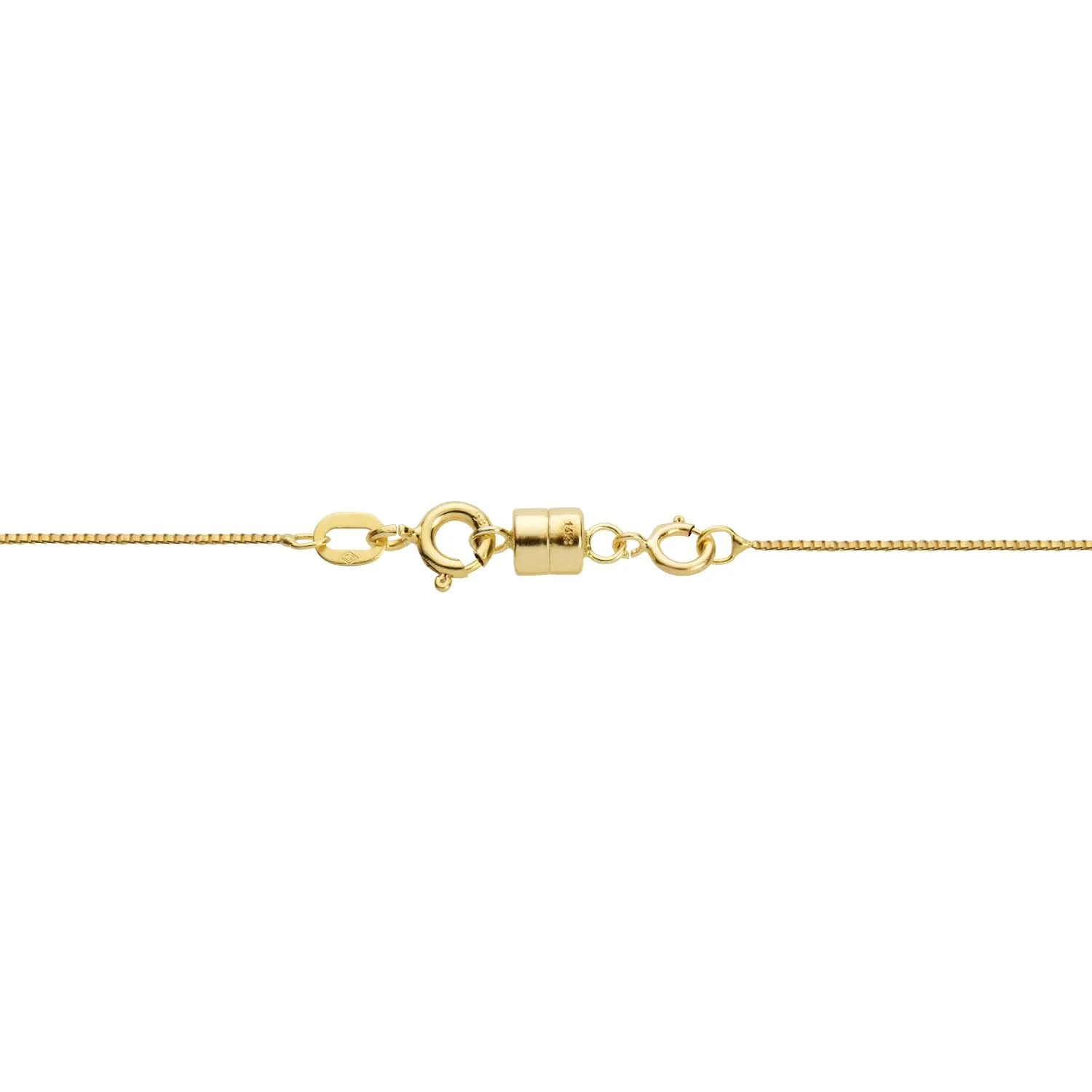 Jewelili Yellow Gold Filled Round Magnetic Clasp Converter for Necklace or Bracelet with Spring Ring, 2 Clasps