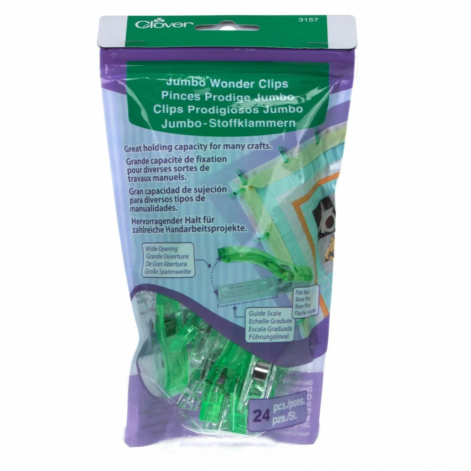 Jumbo Wonder Clips 24pcs. from Clover