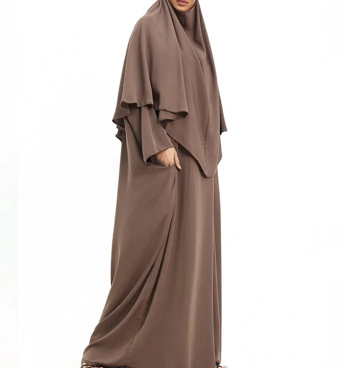 Khimar Abaya - Mocha