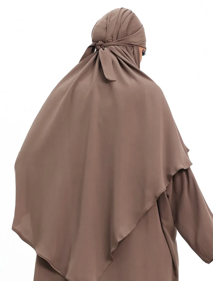 Khimar Abaya - Mocha