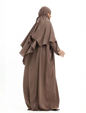 Khimar Abaya - Mocha