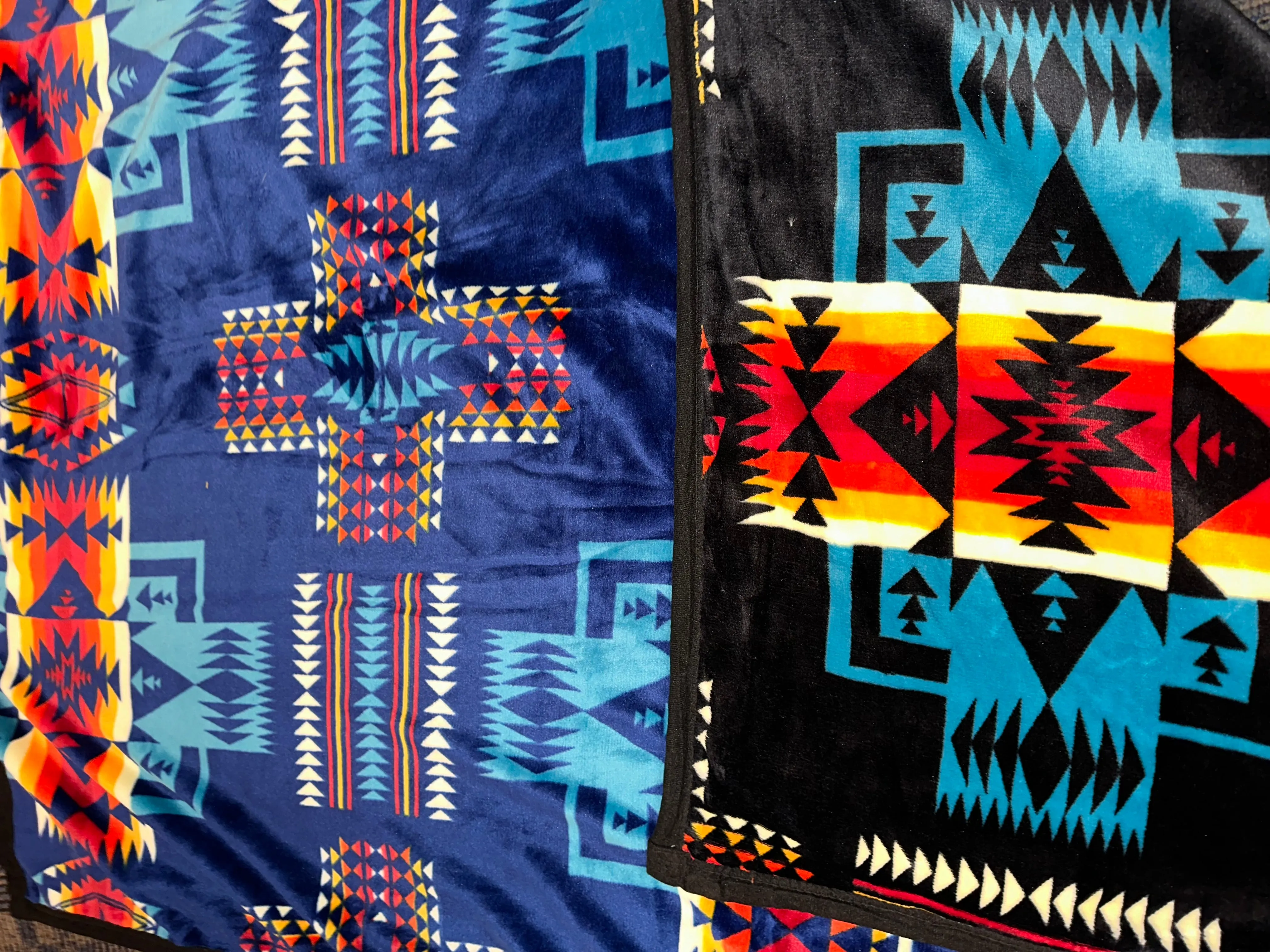 Kids(40”x60”) Aztec Fleece Blanket-Multiple Colors Available in