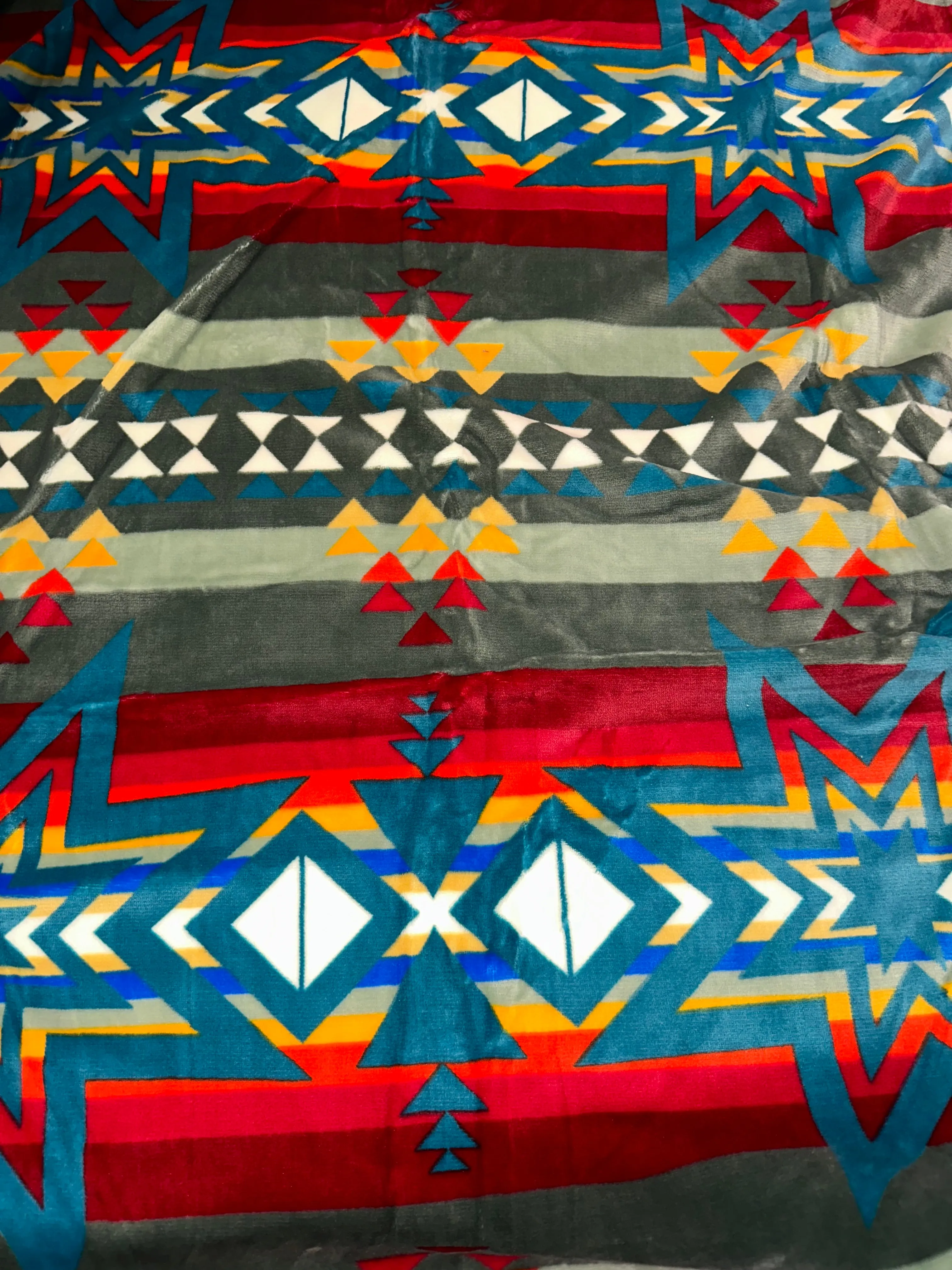 Kids(40”x60”) Aztec Fleece Blanket-Multiple Colors Available in