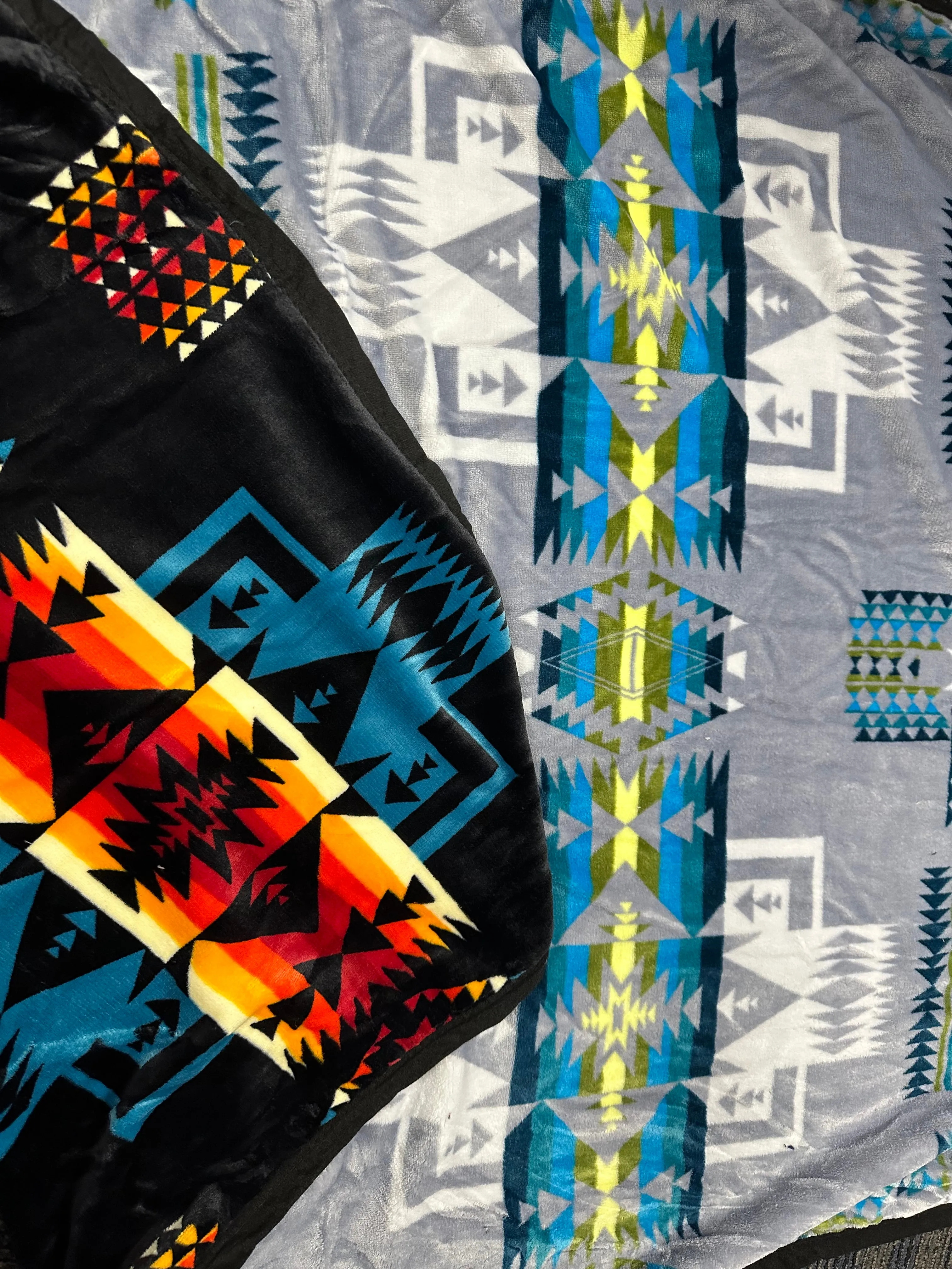 Kids(40”x60”) Aztec Fleece Blanket-Multiple Colors Available in