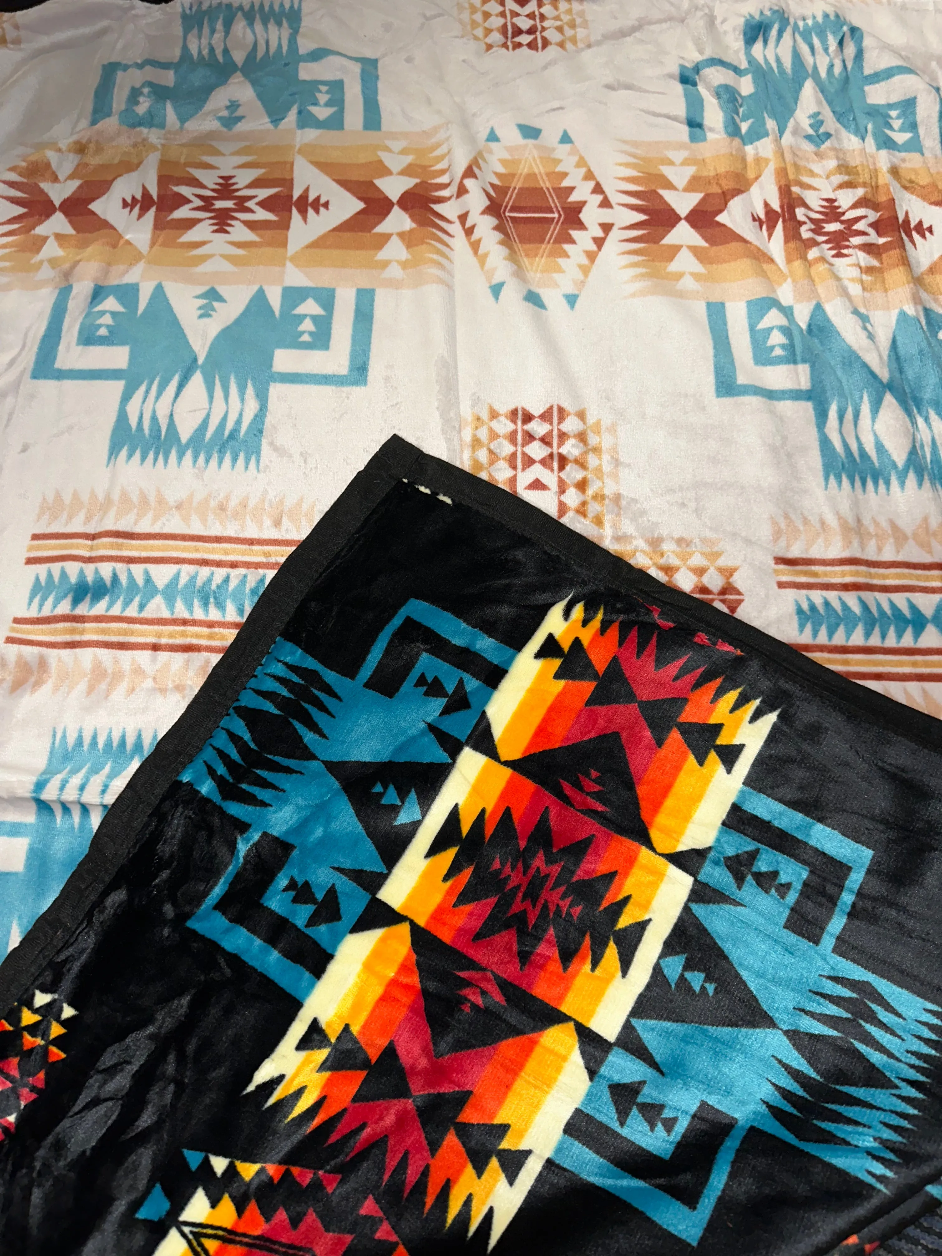 Kids(40”x60”) Aztec Fleece Blanket-Multiple Colors Available in