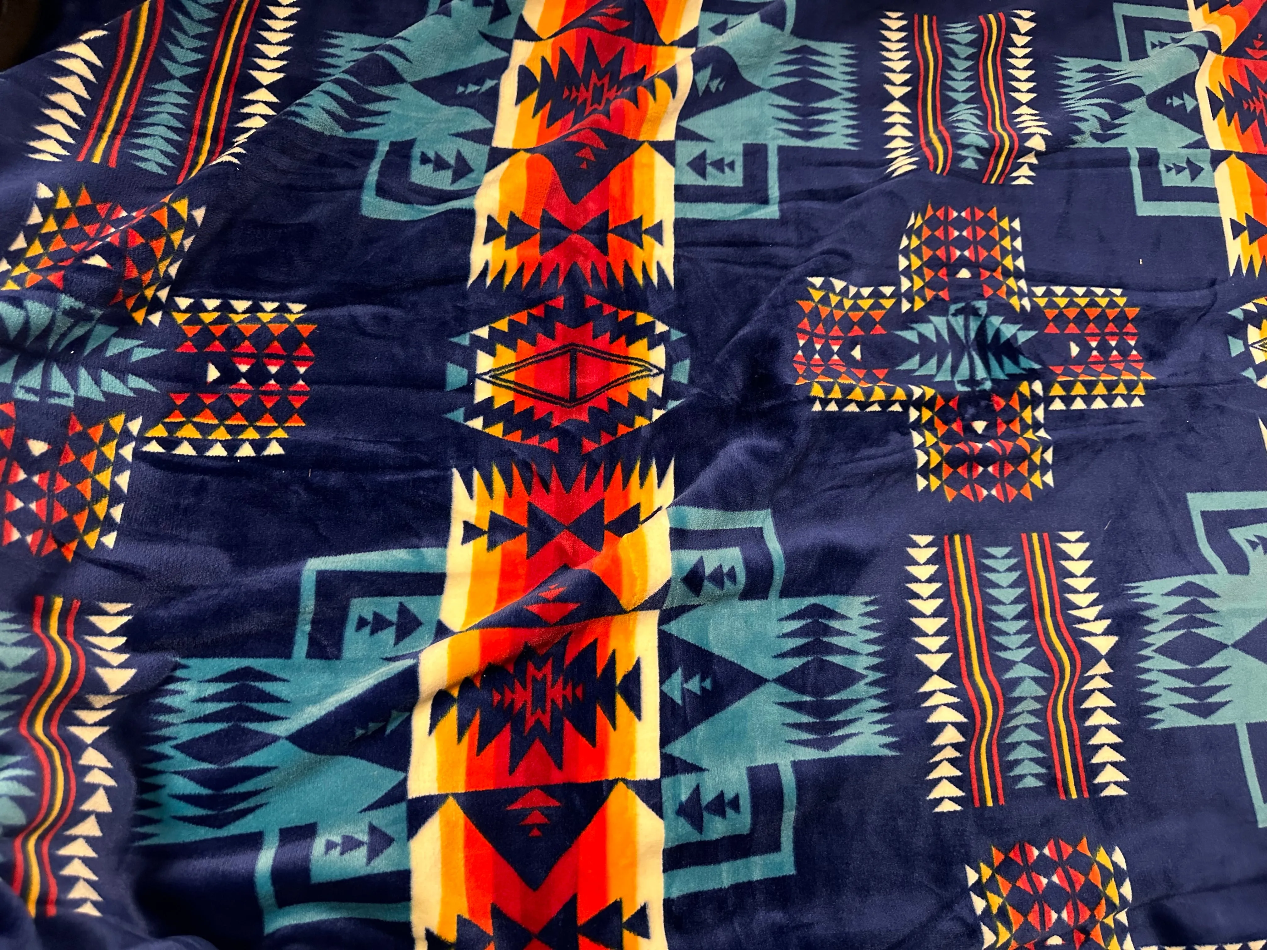 Kids(40”x60”) Aztec Fleece Blanket-Multiple Colors Available in
