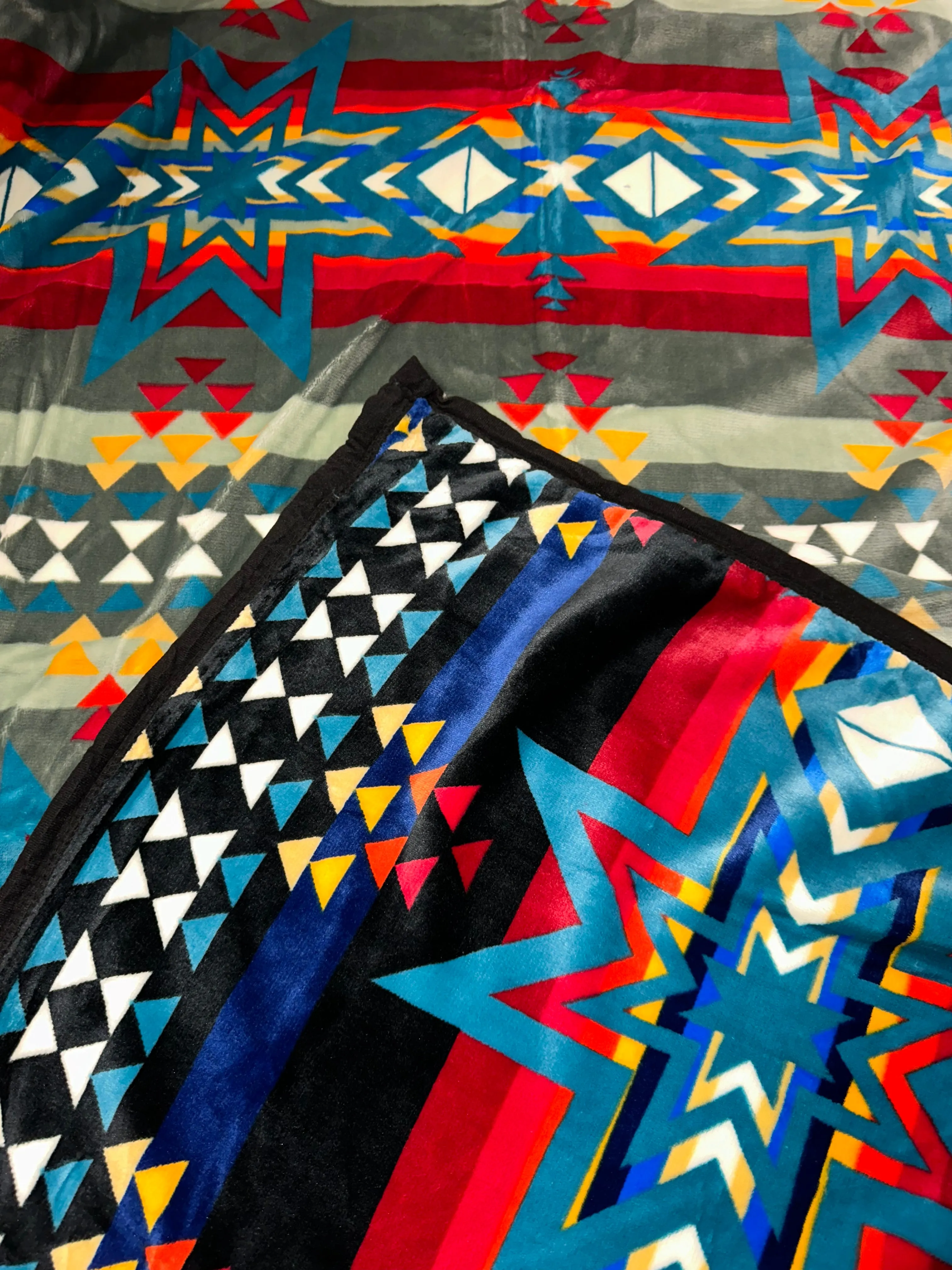 Kids(40”x60”) Aztec Fleece Blanket-Multiple Colors Available in