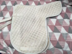 Kieffer dressage cut white numnah cob size FREEVPOSTAGE
