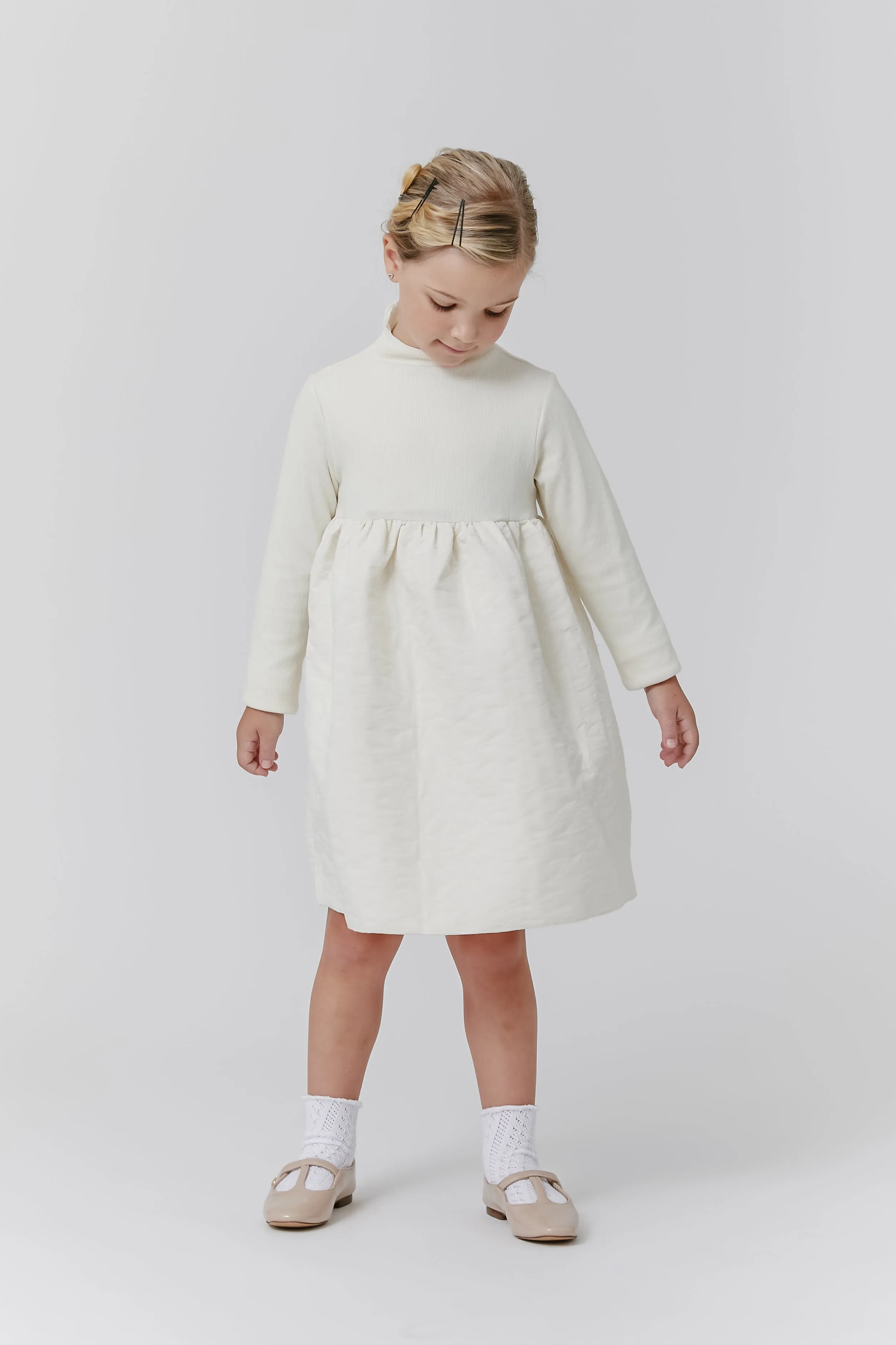 Kipp Quilted Combo Dress