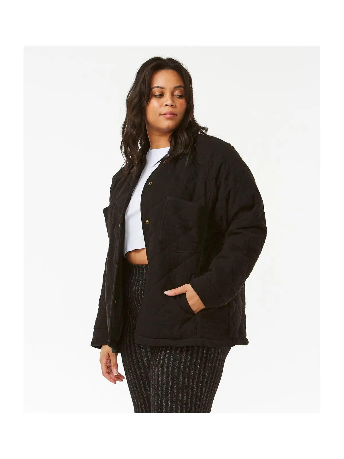 Kurtka RIP CURL Premium Surf Quilted Jacket czarny