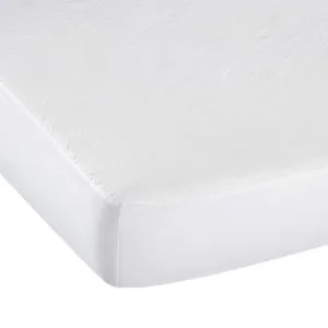 Kushies Light Waterproof Crib Mattress Protector (White)