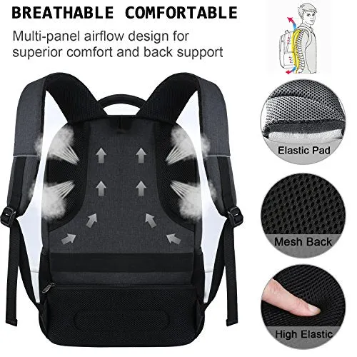 Laptop Backpack, Black (15.6 in)