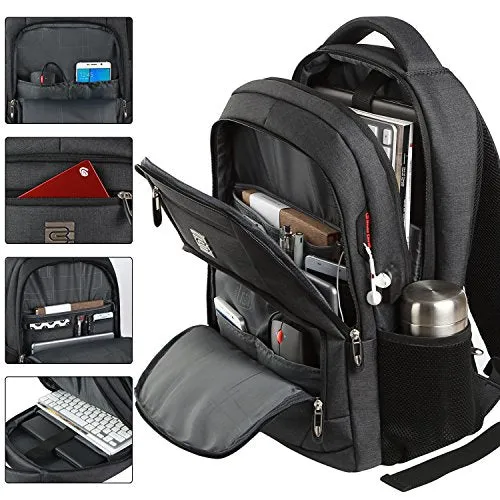 Laptop Backpack, Black (15.6 in)