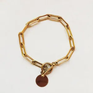 Large Paperclip Chain Link Bracelet
