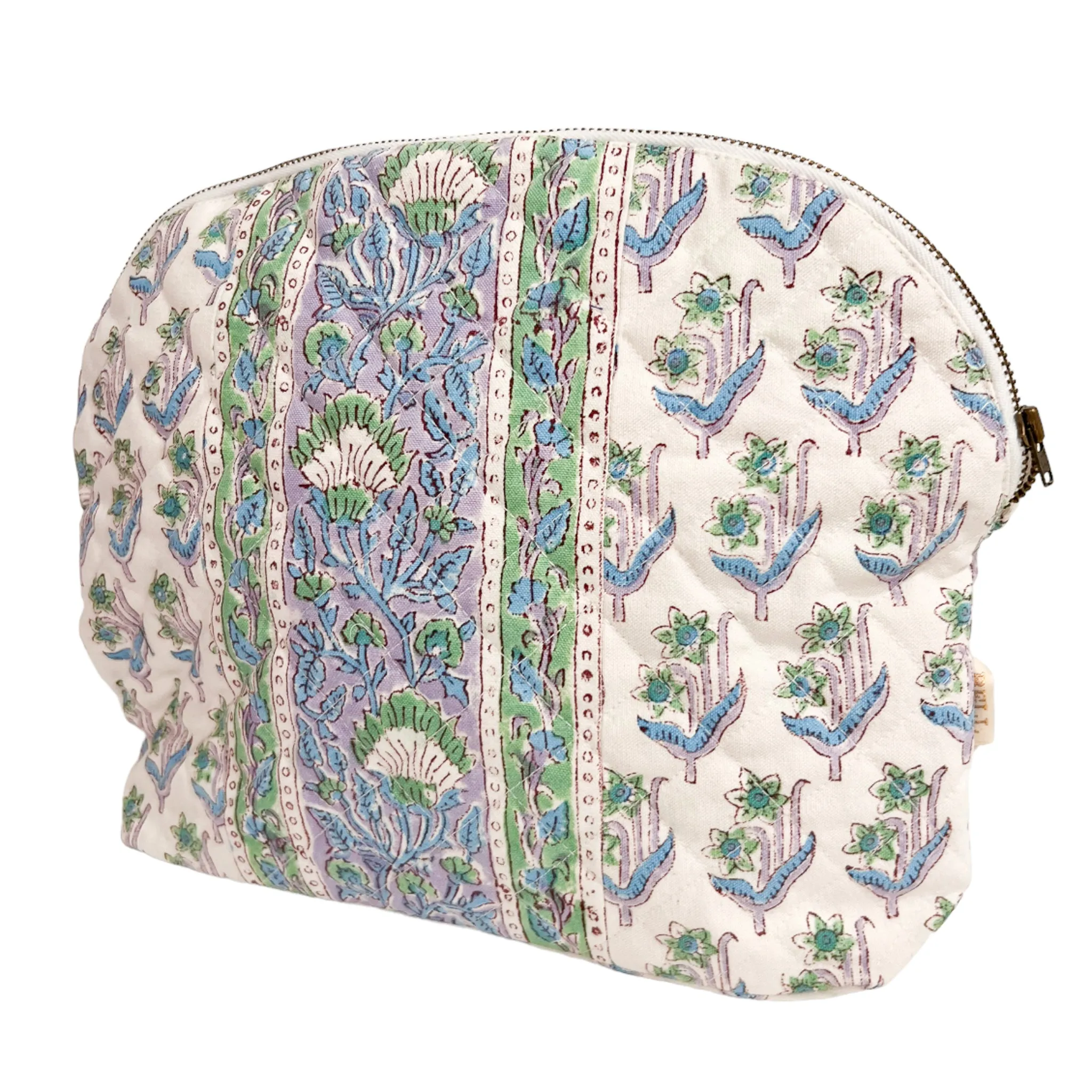 Large Quilted Clamshell Pouch
