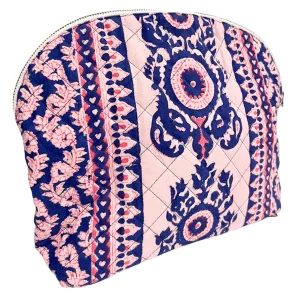 Large Quilted Clamshell Pouch