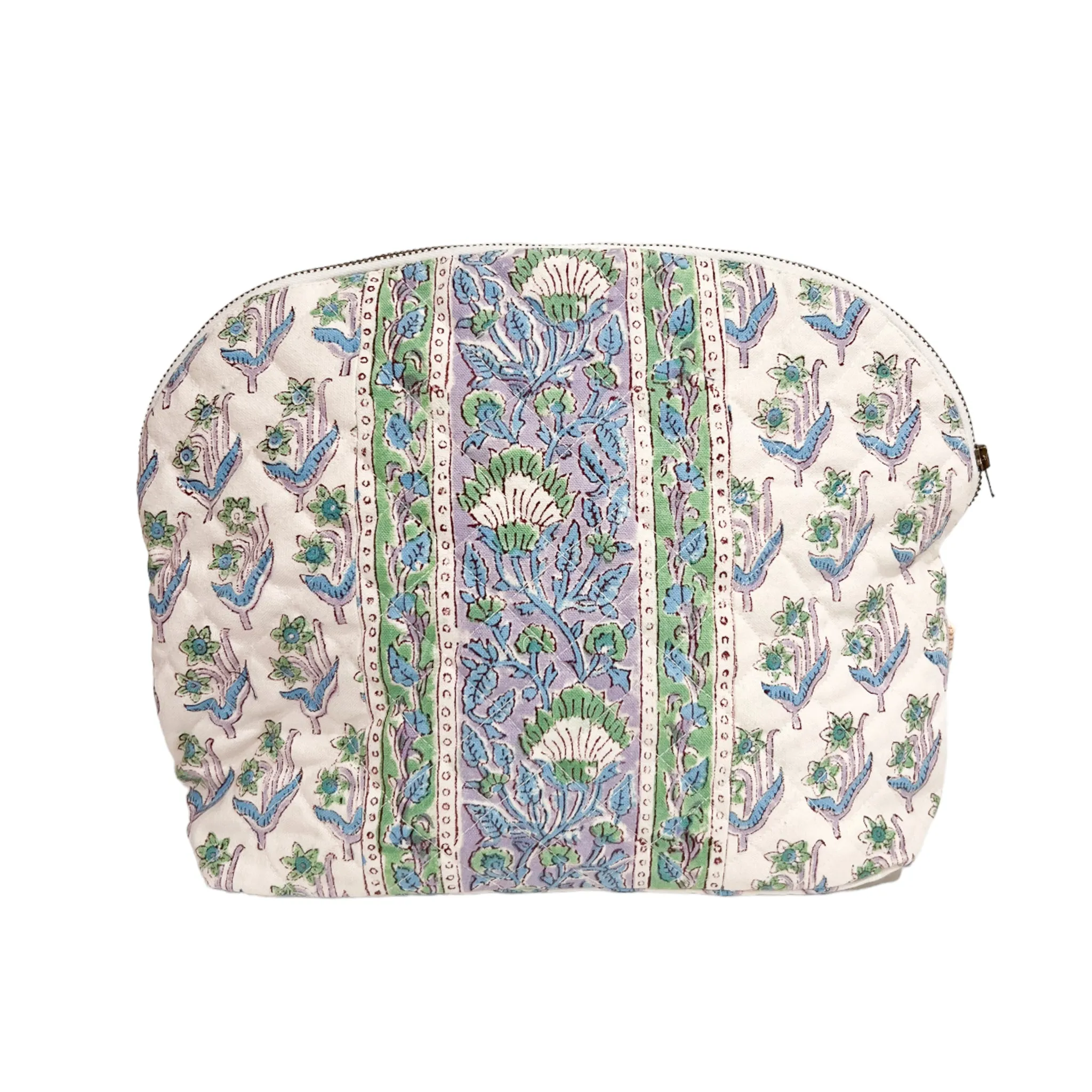 Large Quilted Clamshell Pouch