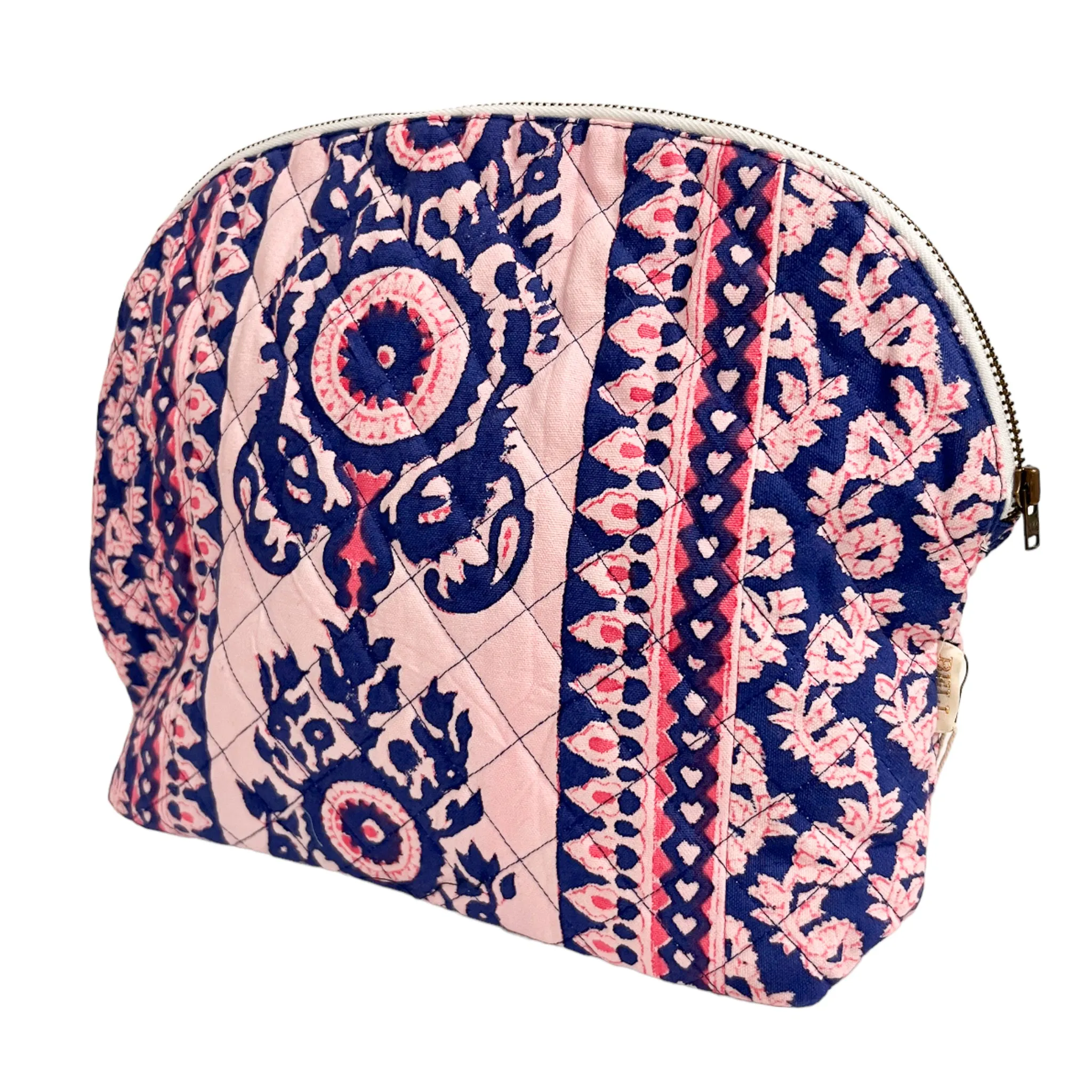Large Quilted Clamshell Pouch