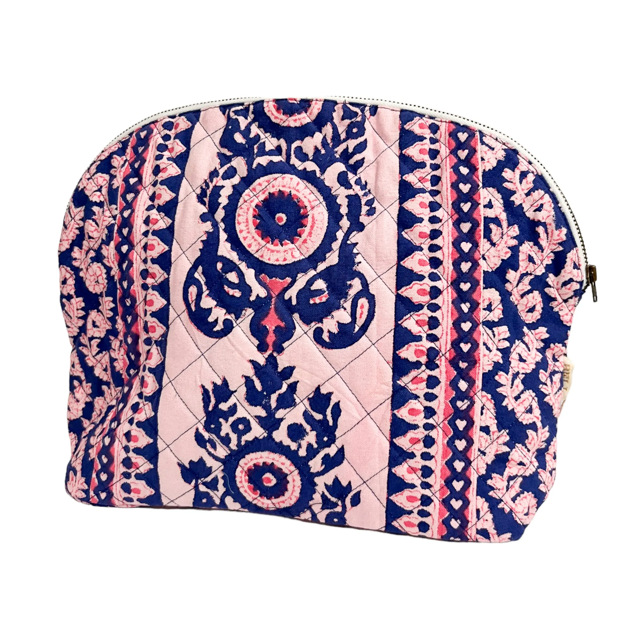 Large Quilted Clamshell Pouch
