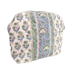 Large Quilted Clamshell Pouch