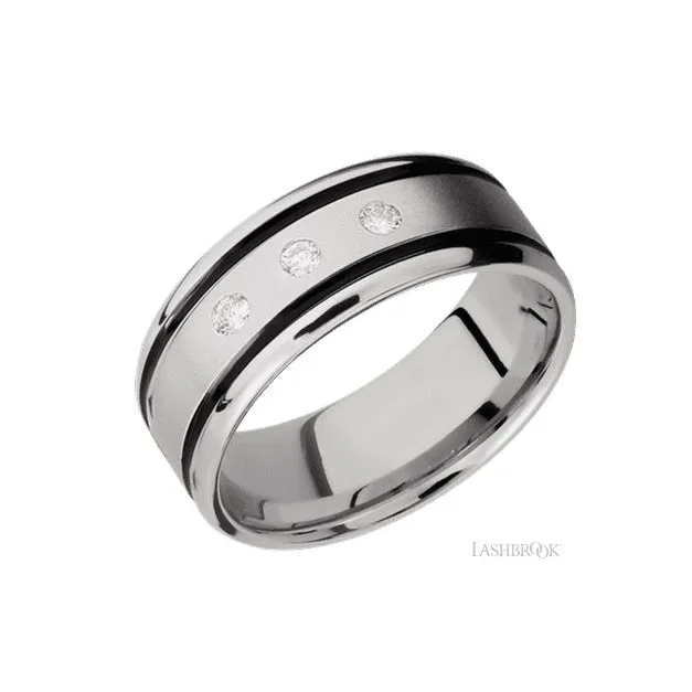 Lashbrook Designs Cobalt Chrome Wedding Band