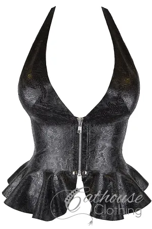 Latex oriental dragon Ebony top