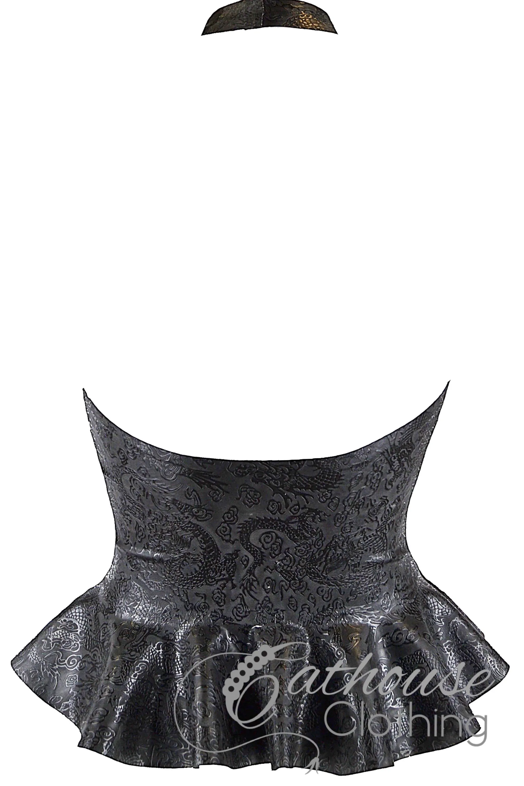 Latex oriental dragon Ebony top