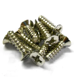 LEM3x10S10V2 M3 x 10 Flat Screw Self Tapping Coarse Thread x10 3mm x 10mm Silver