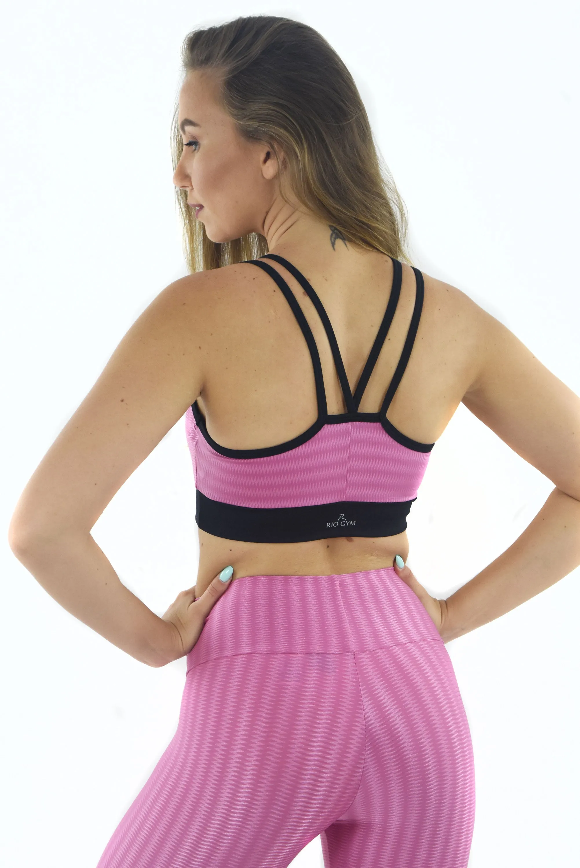 Leme Bra -  Oregon Baby Pink & Black