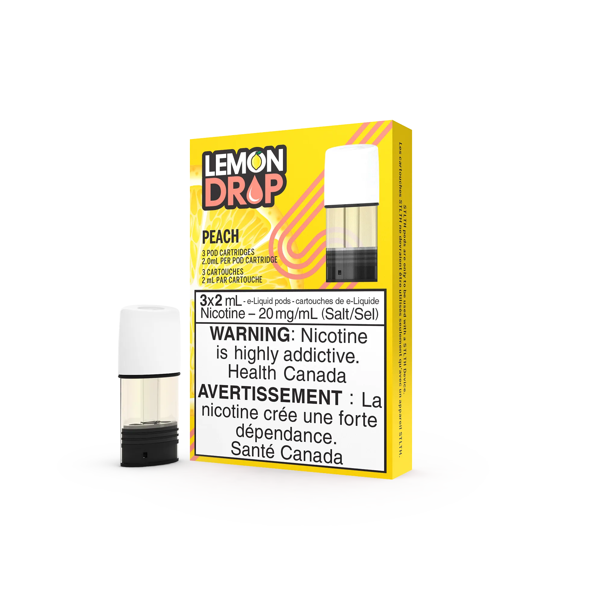 Lemon Drop Peach STLTH Pods