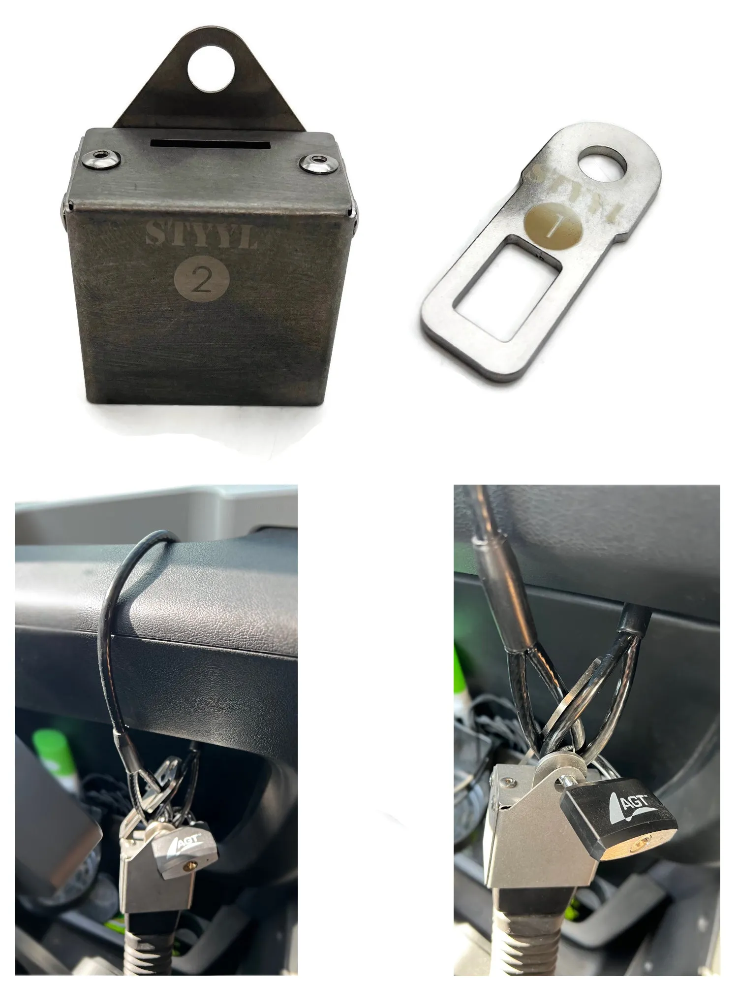 Lock-Y-Door die Zusatzsicherung für Fahrer- & Beifahrertür passend für Kastenwagen Ducato Jumper Boxer (nicht für Ducato 8 9)