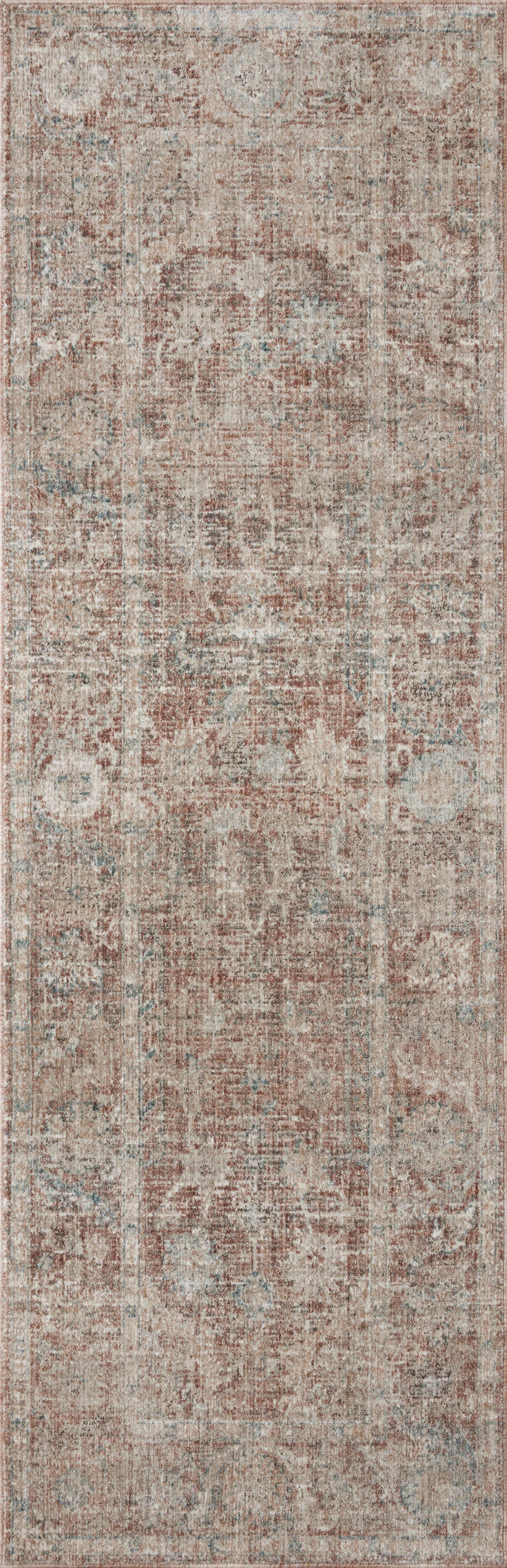 Loloi Millie Rug Collection - Brick / Fog - Magnolia Home by Joanna Gaines