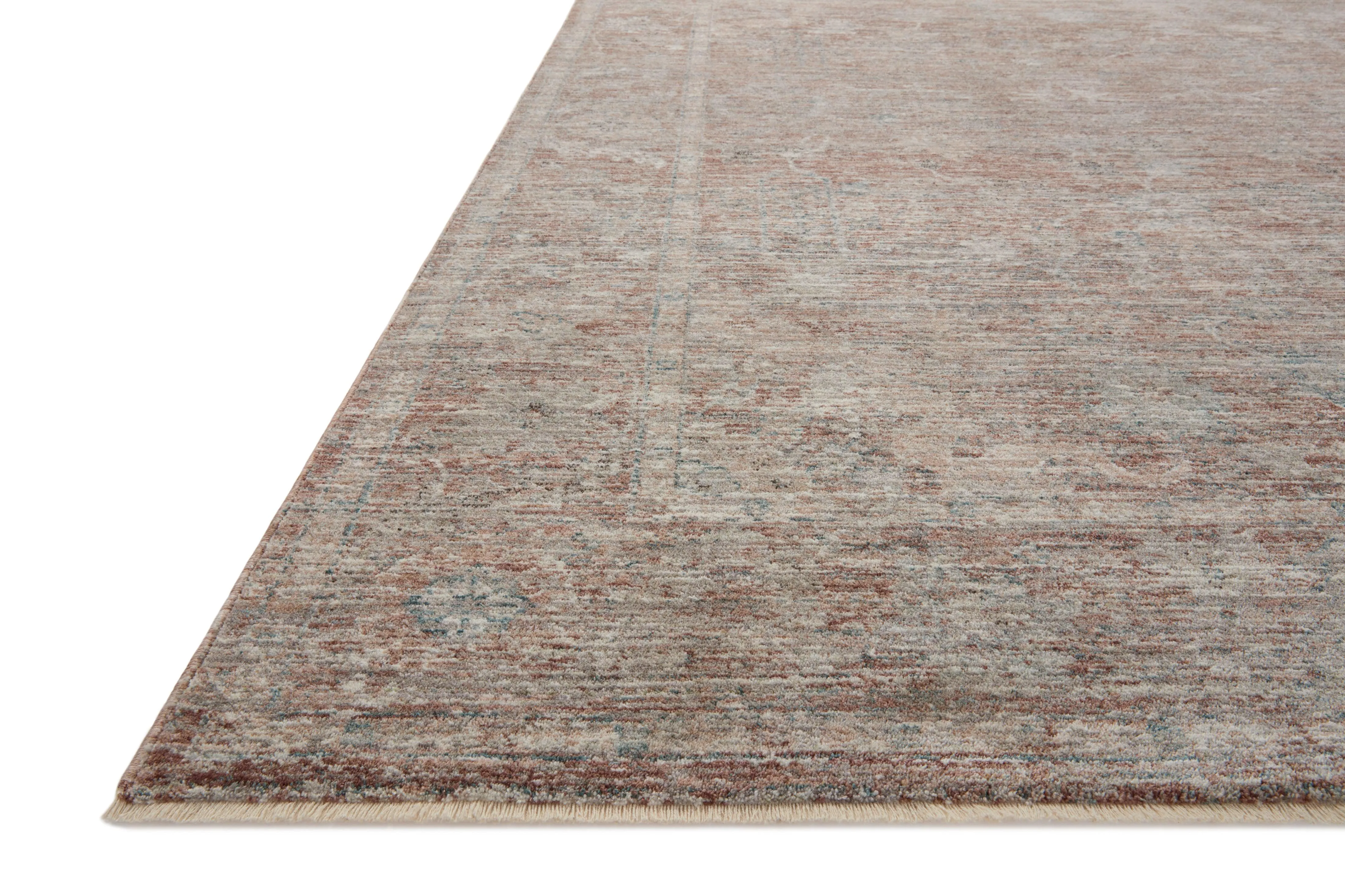 Loloi Millie Rug Collection - Brick / Fog - Magnolia Home by Joanna Gaines