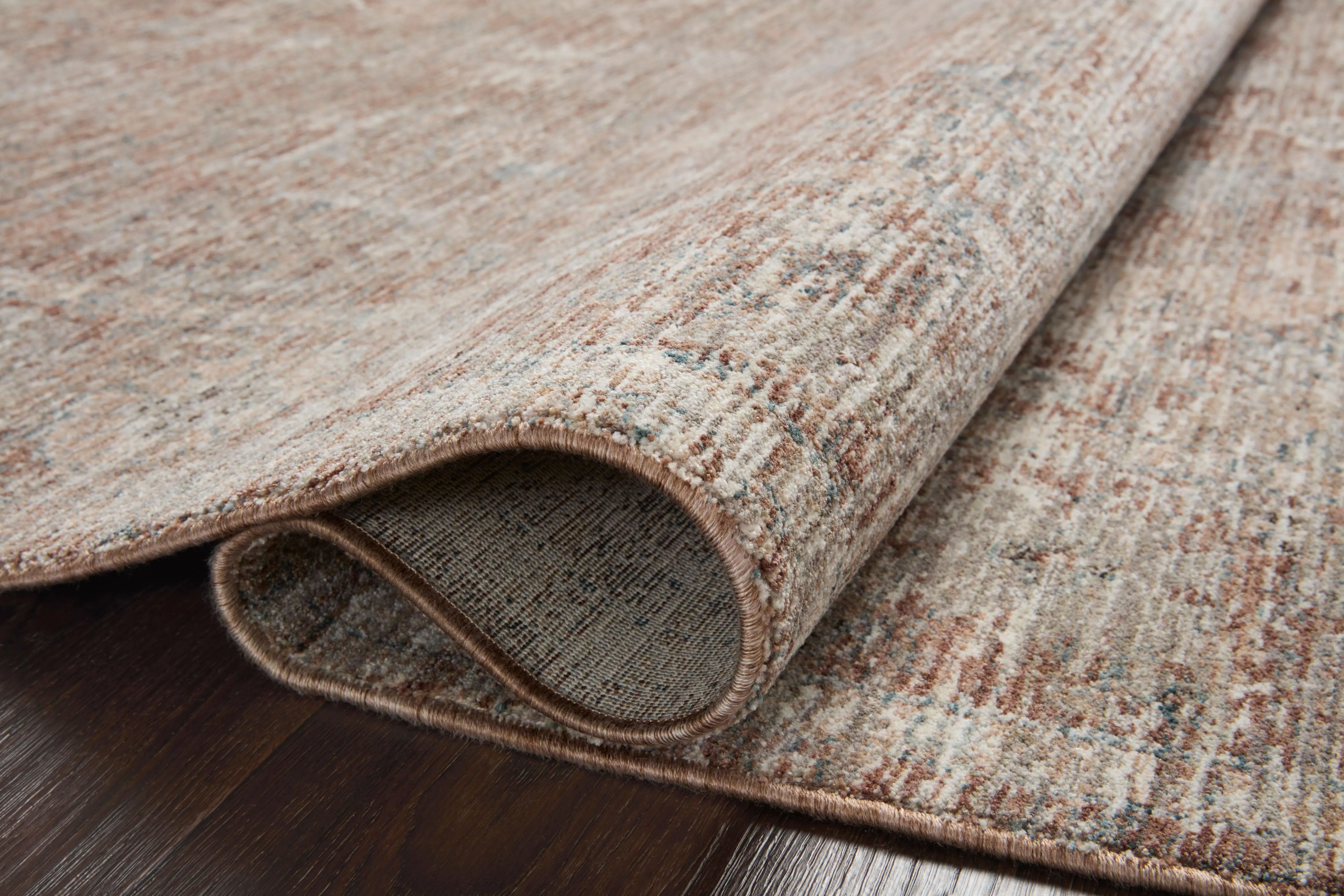 Loloi Millie Rug Collection - Brick / Fog - Magnolia Home by Joanna Gaines