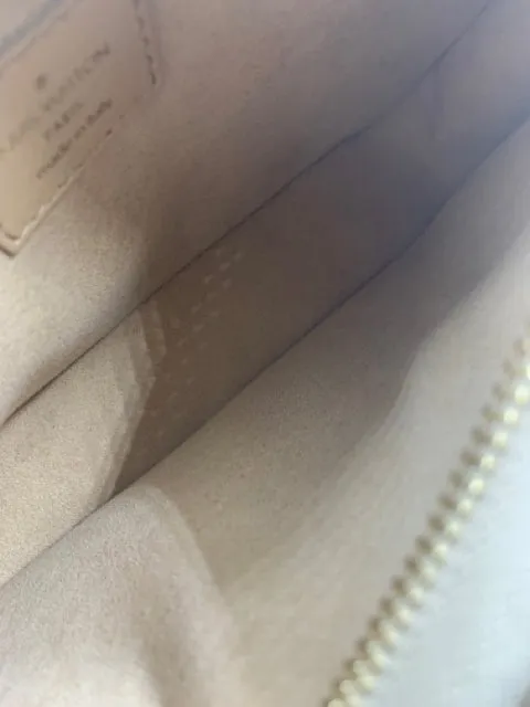 Louis Vuitton Beige Leather Quilted Pochette Troca Shoulder Bag
