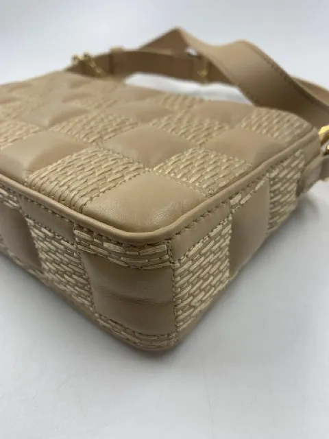Louis Vuitton Beige Leather Quilted Pochette Troca Shoulder Bag