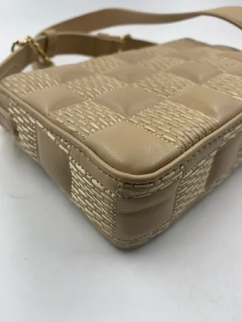 Louis Vuitton Beige Leather Quilted Pochette Troca Shoulder Bag
