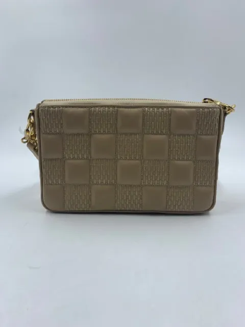 Louis Vuitton Beige Leather Quilted Pochette Troca Shoulder Bag