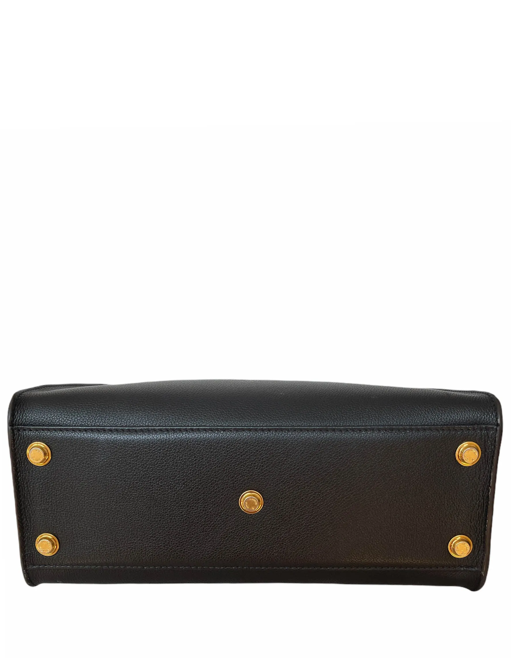 Louis Vuitton Black Calfskin & Monogram On My Side Tote Bag