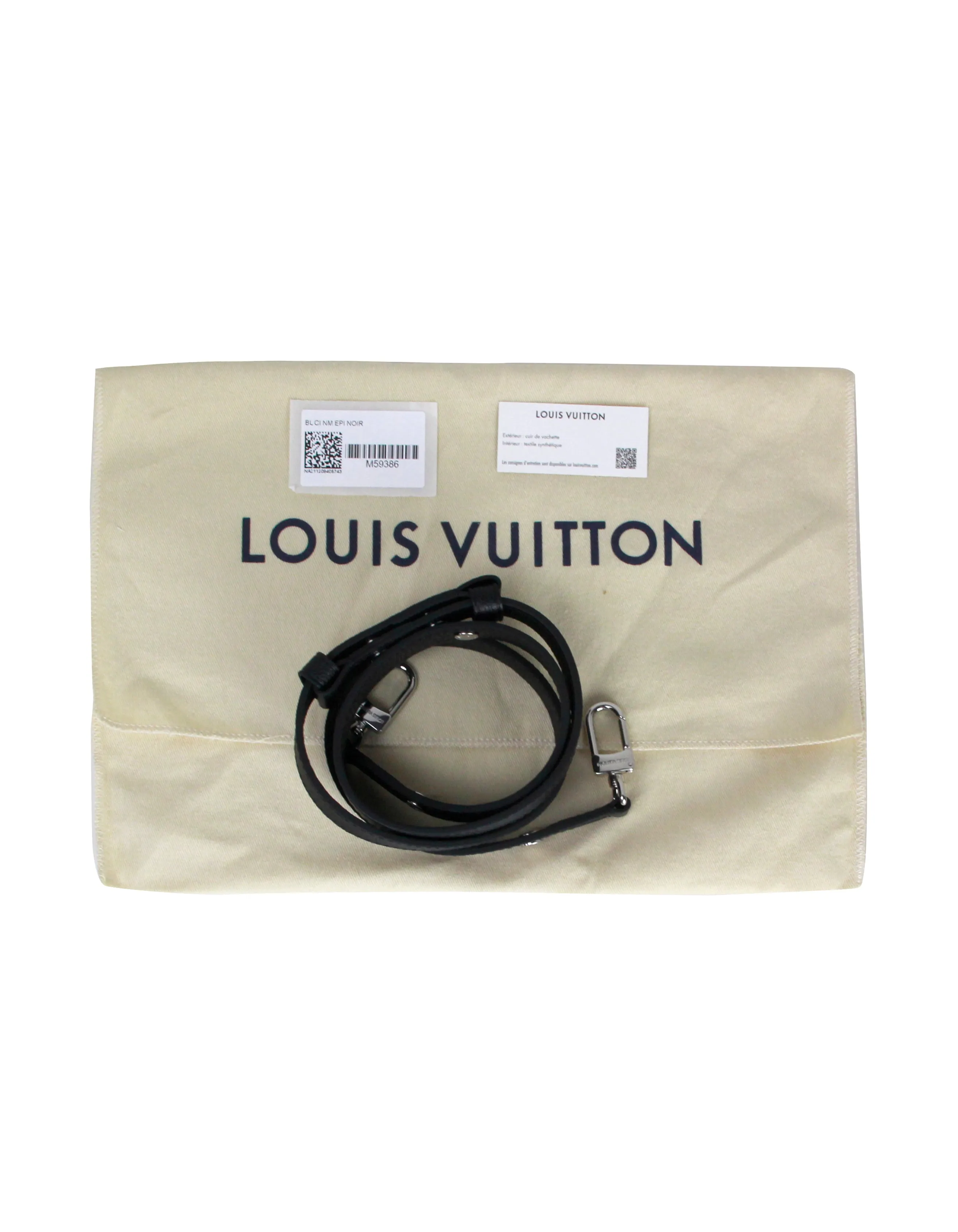Louis Vuitton Black Epi Leather Buci Crossbody Bag