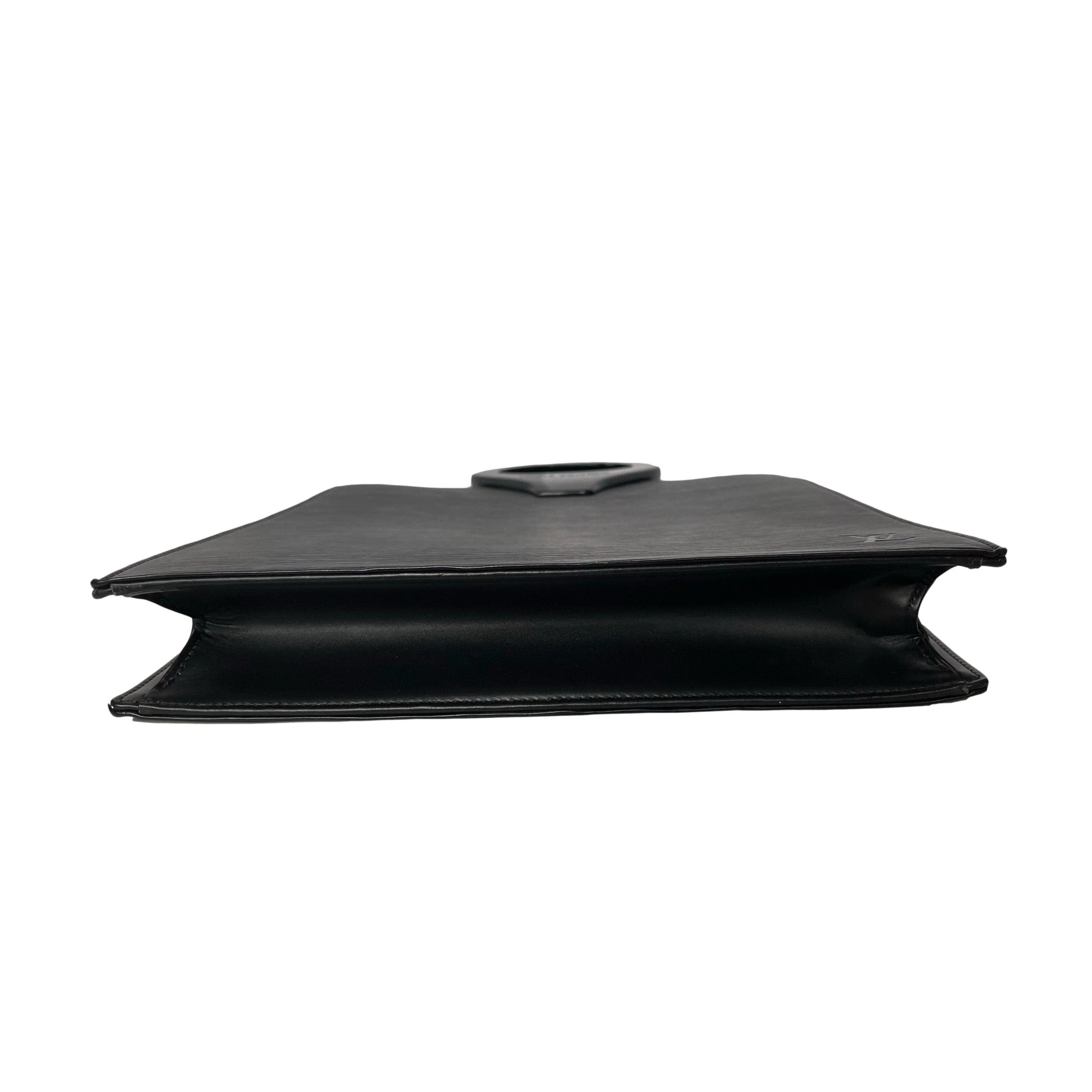 Louis Vuitton Black Epi Leather Top Handle