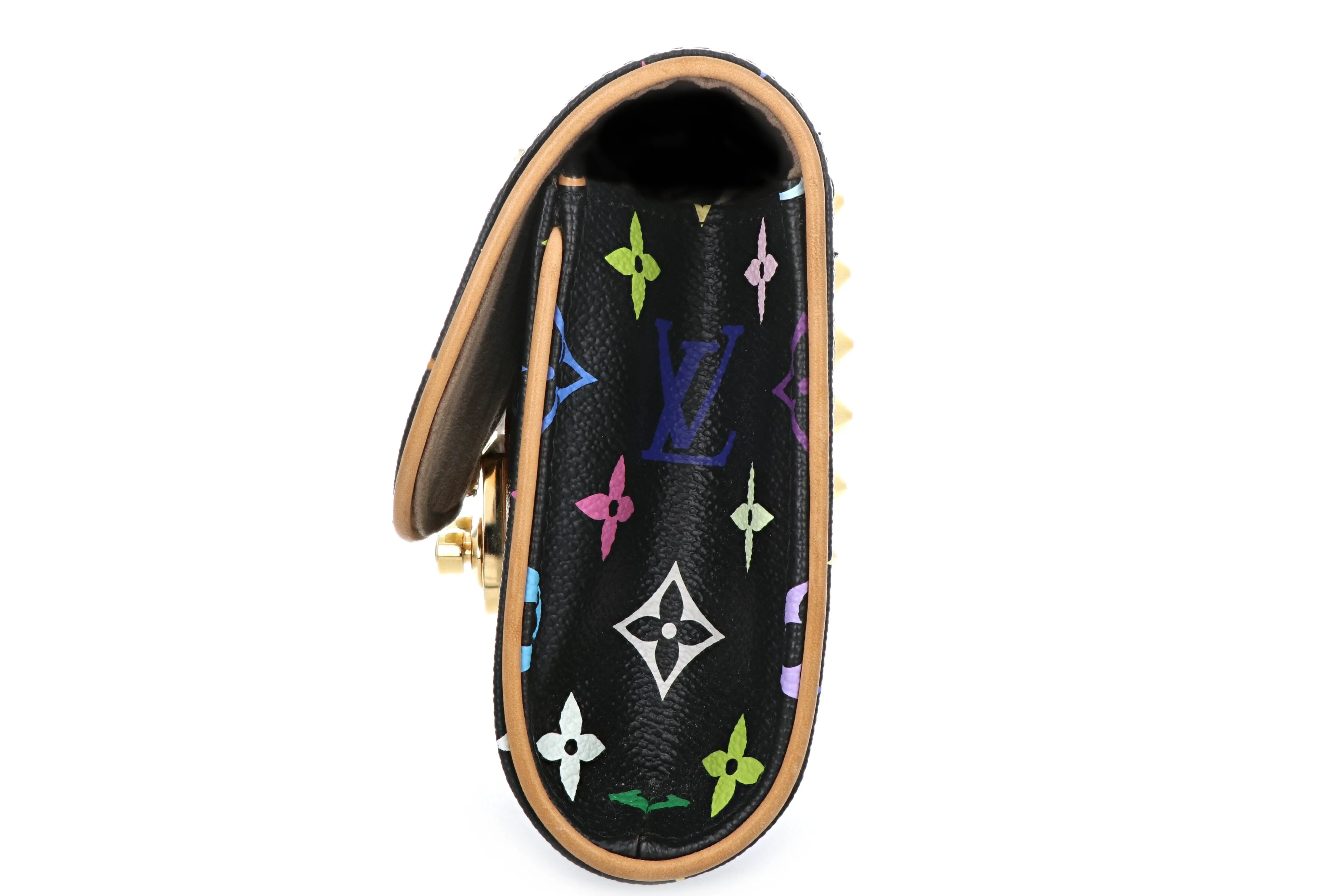 Louis Vuitton Black Multicolore Courtney Clutch
