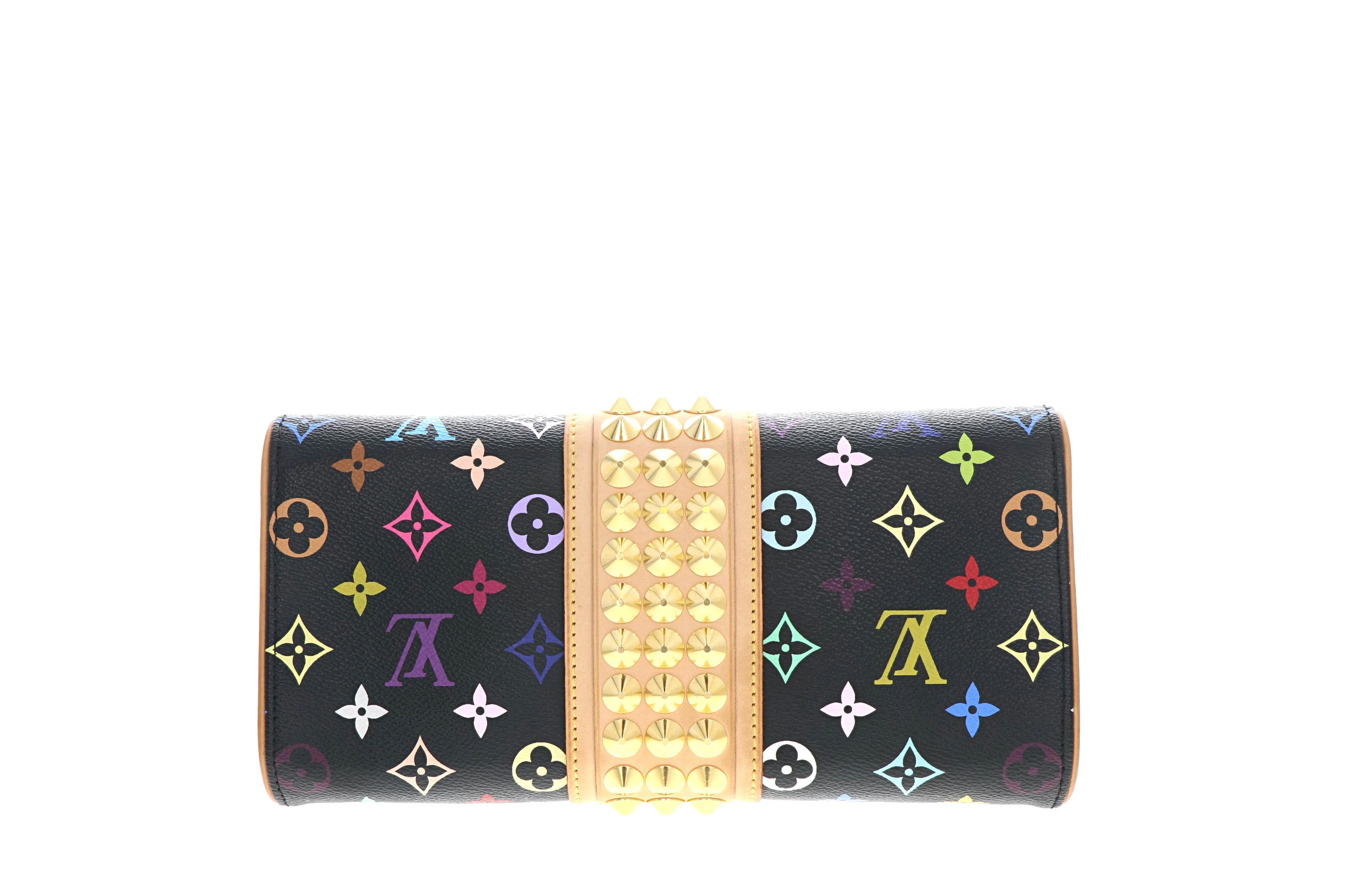 Louis Vuitton Black Multicolore Courtney Clutch