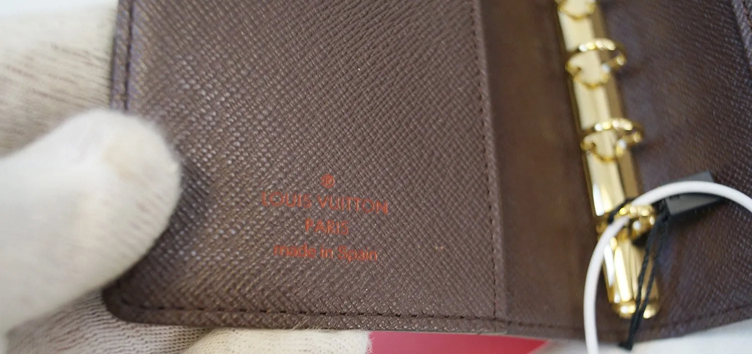 LOUIS VUITTON Damier Ebene Agenda Pm Day Planner Cover - Sale
