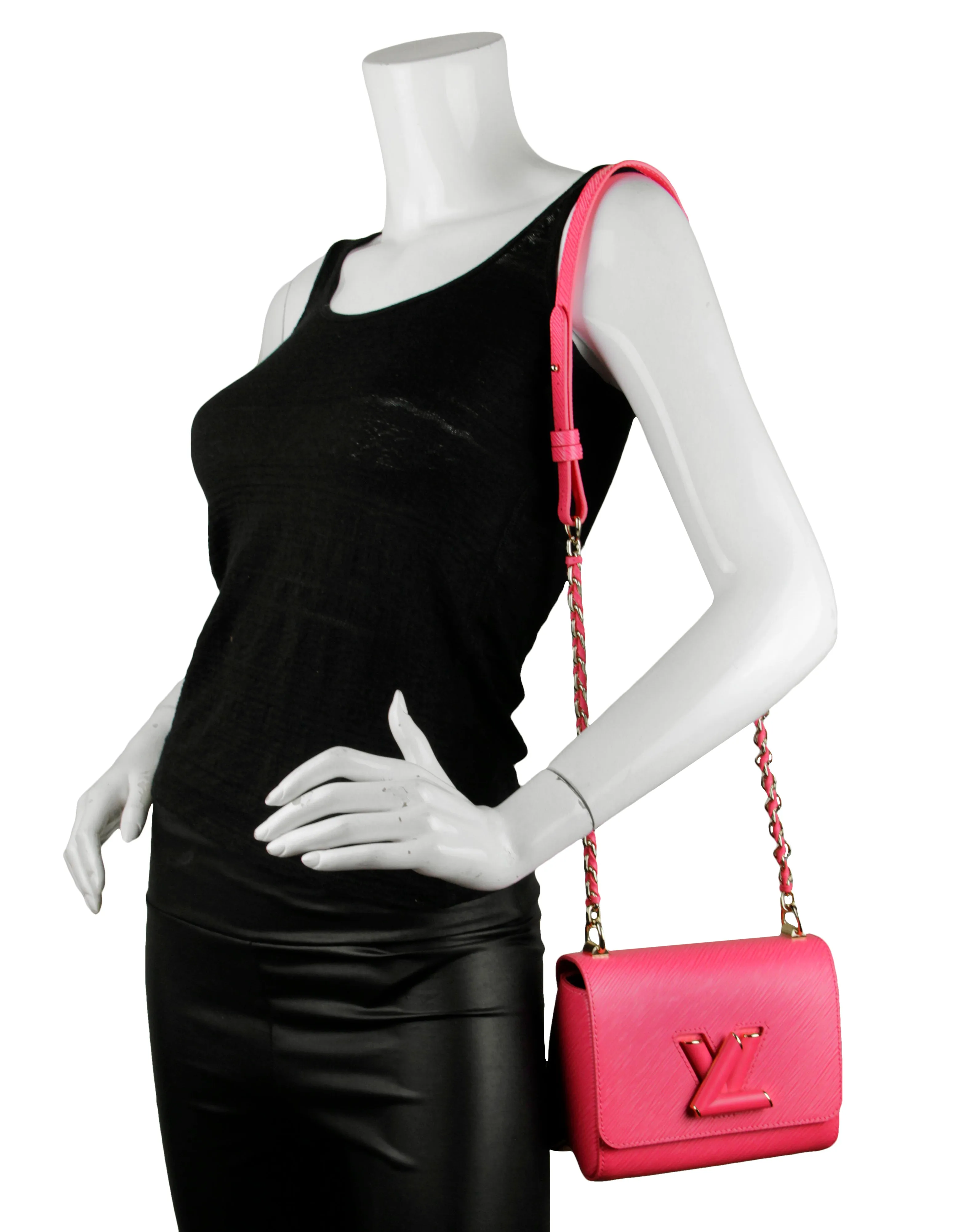 Louis Vuitton Dragon Fruit Epi Leather Twist PM Crossbody Bag